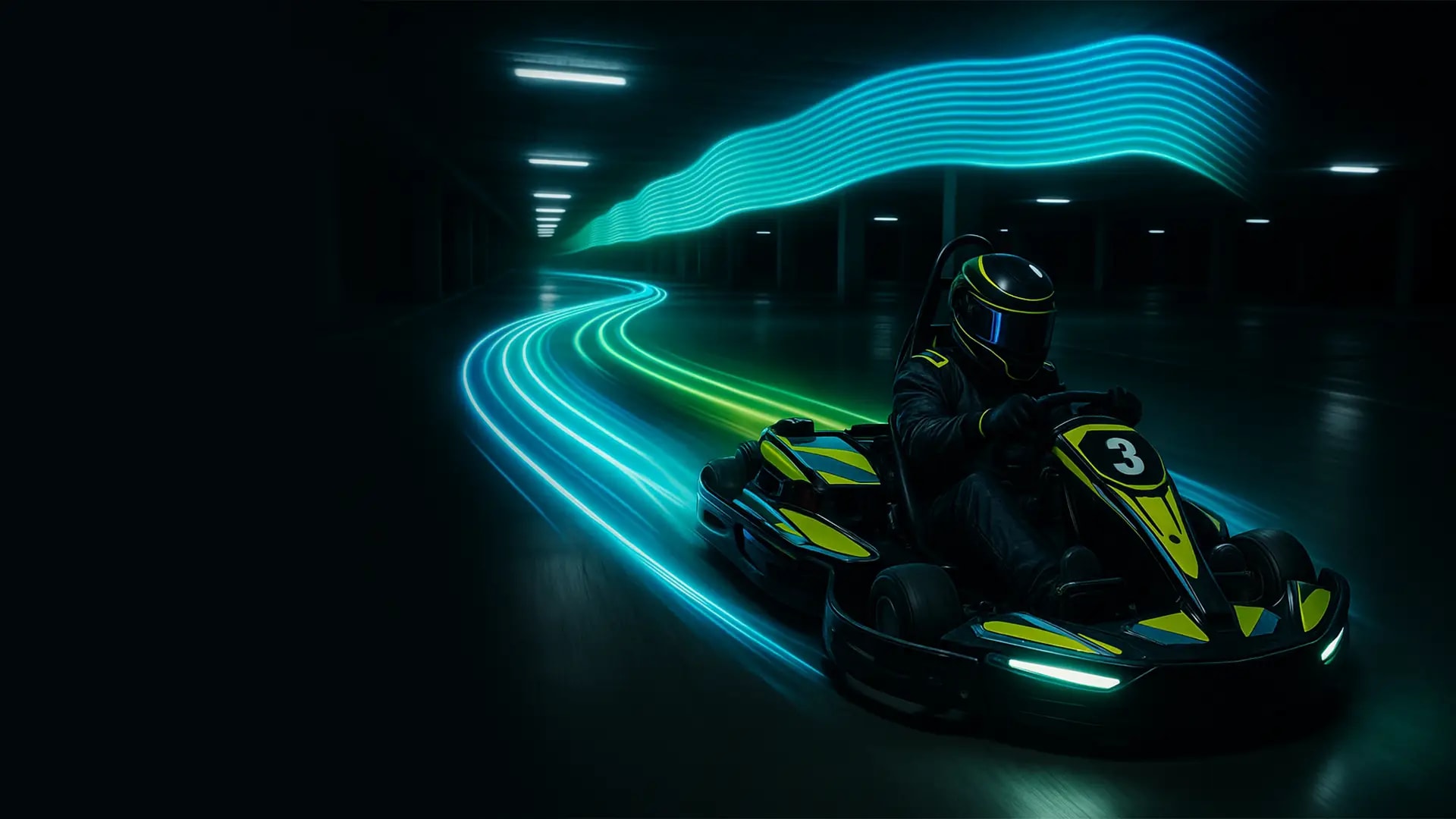 Motorcity Electric Karting Hero Background